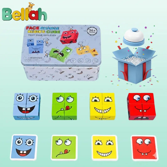 表情パズルキューブ™★家族・友だちと学んで遊べるフル知育セット